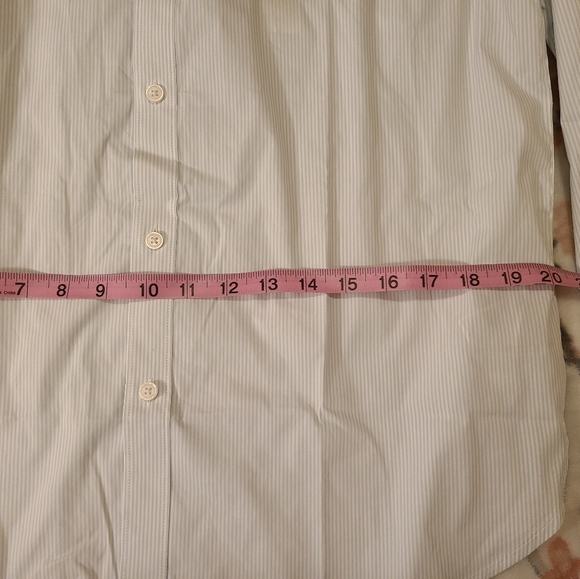 NWT Calvin Klein Blue Strip Button Up Shirt - Picture 8 of 10